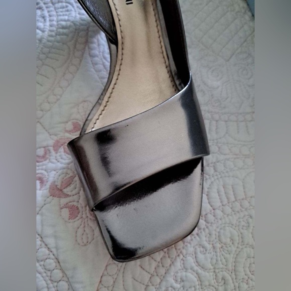 Brand New, Never Worn Metallic, Patent Leather, Sandal Heels - Picture 3 of 13